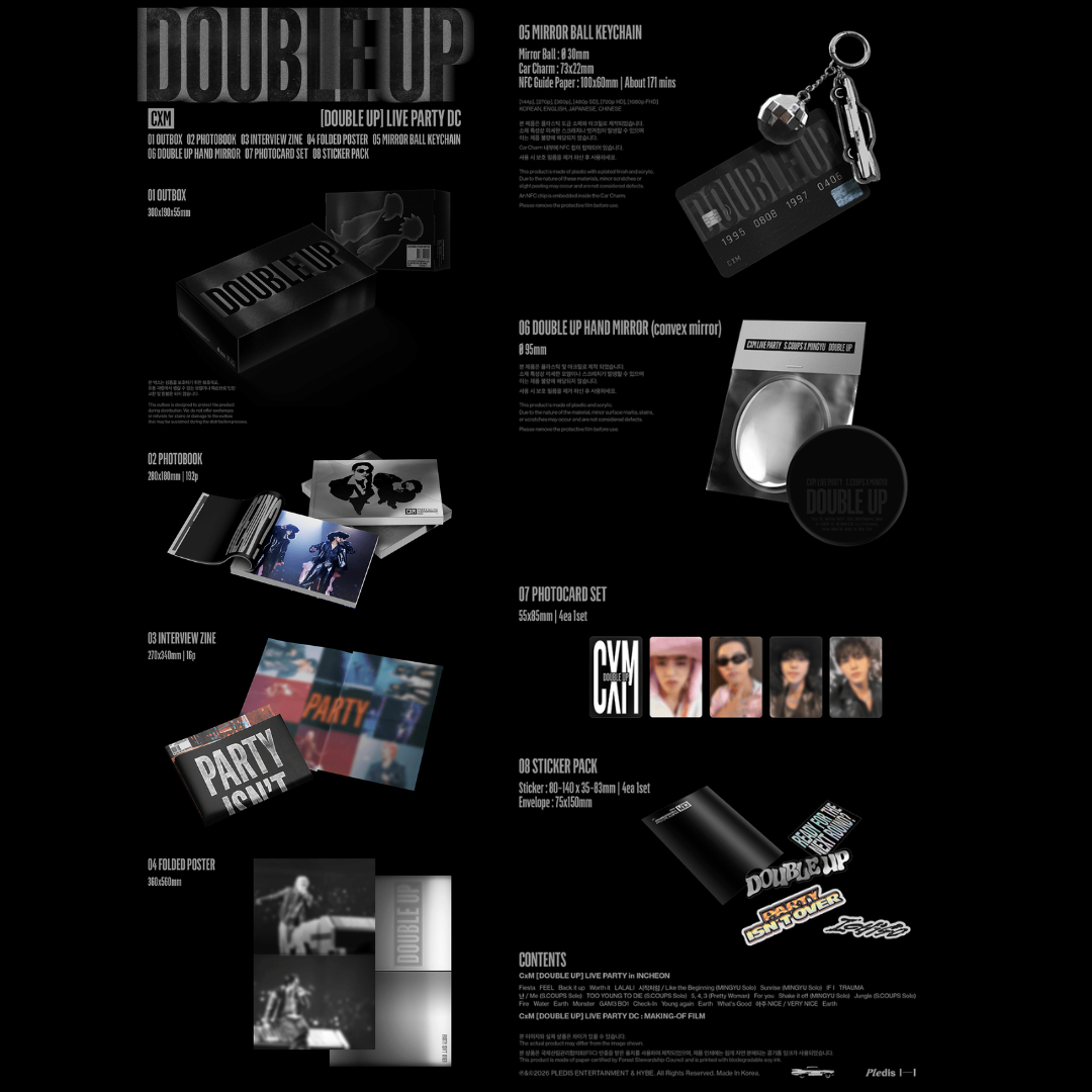 [PREORDER DEADLINE 7/9] SEVENTEEN CxM [DOUBLE UP] LIVE PARTY DC