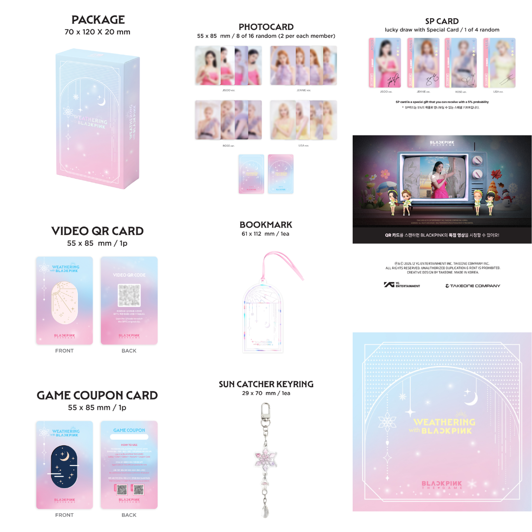 [PREORDER] [BLACKPINK THE GAME Coupon Card Collection] WEATHERING WITH BLACKPINK