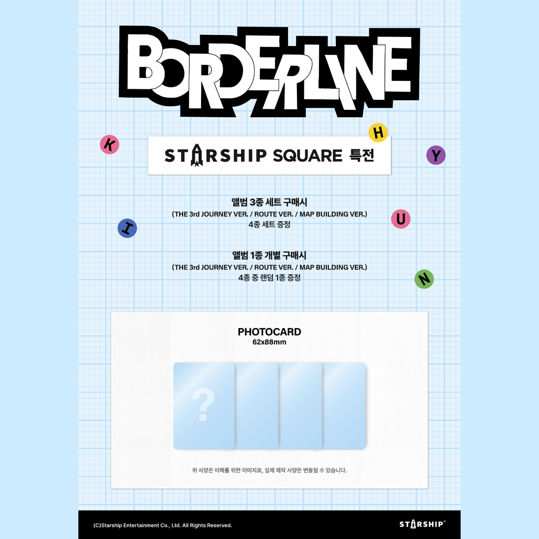 [PREORDER DEADLINE 3/7] MONSTA X KIHYUN EP [BORDERLINE] - THE 3rd JOURNEY VER.