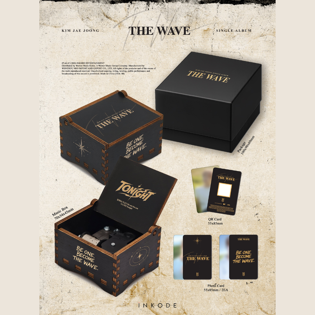 [PREORDER DEADLINE 17/8] KIM JAE JOONG SINGLE ALBUM [THE WAVE]
