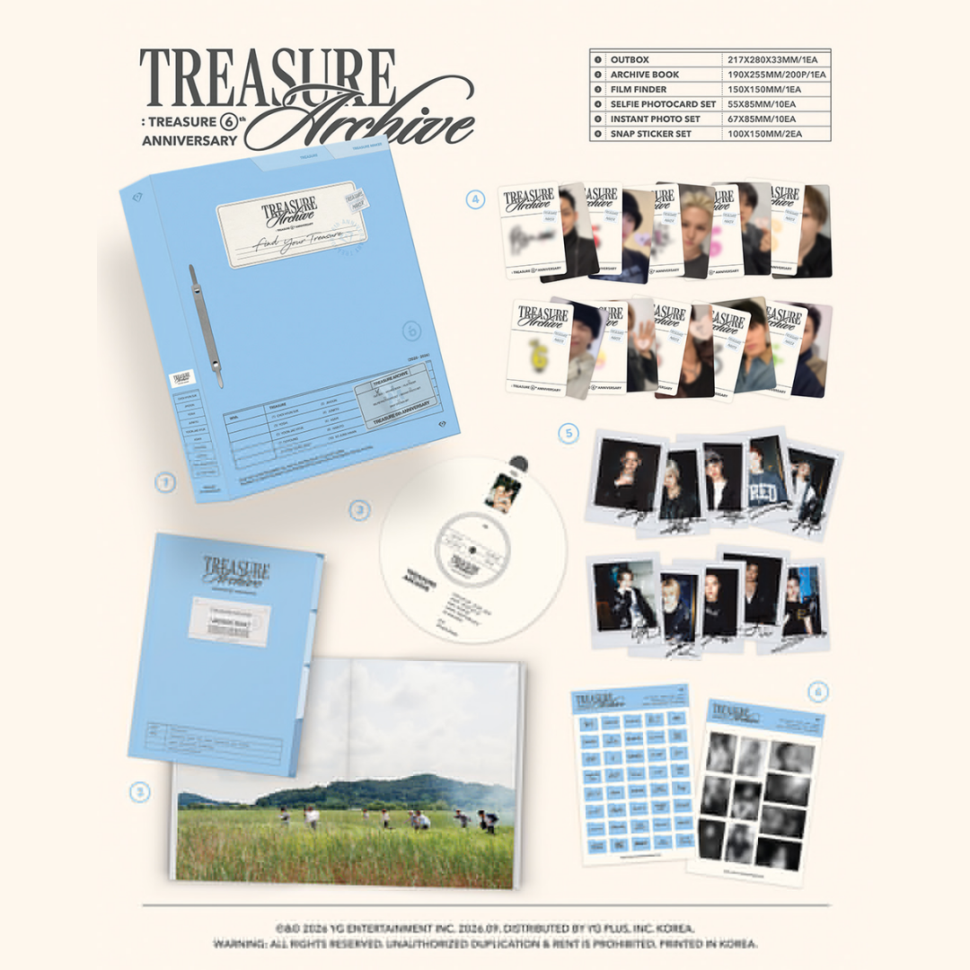 [PREORDER DEADLINE 7/8] TREASURE ARCHIVE : TREASURE 6th ANNIVERSARY