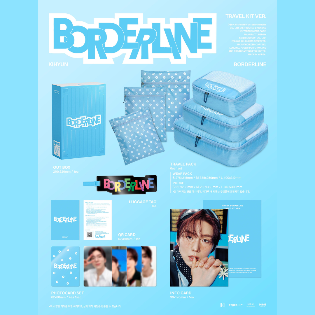 [PREORDER DEADLINE 21/7] MONSTA X KIHYUN EP [BORDERLINE] - TRAVEL KIT VER.