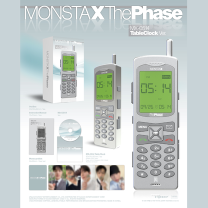 [PREORDER DEADLINE 3/10] MONSTA X EP [The Phase] MX-0514 Table Clock ver.