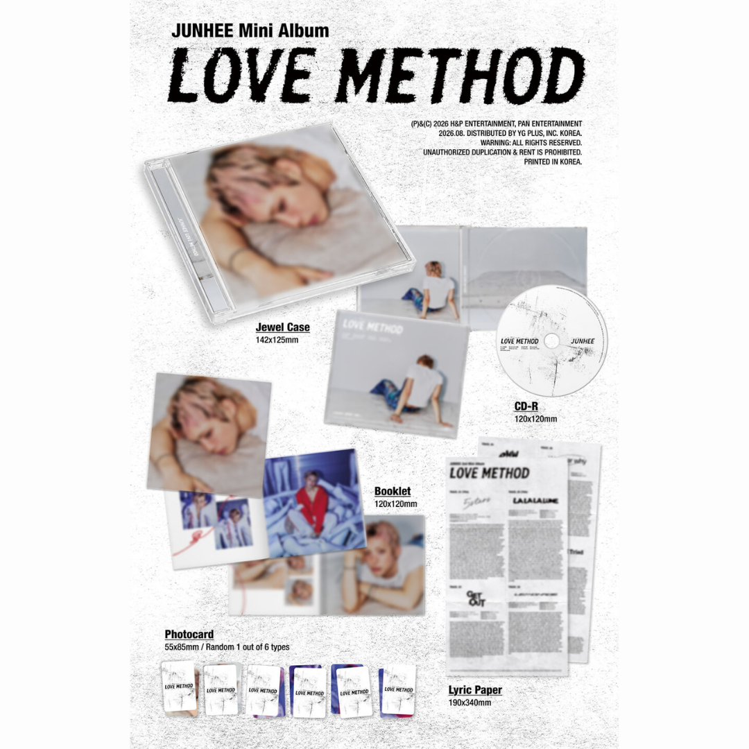 [PREORDER DEADLINE 4/8] JUNHEE (준희) Mini Album [LOVE METHOD]
