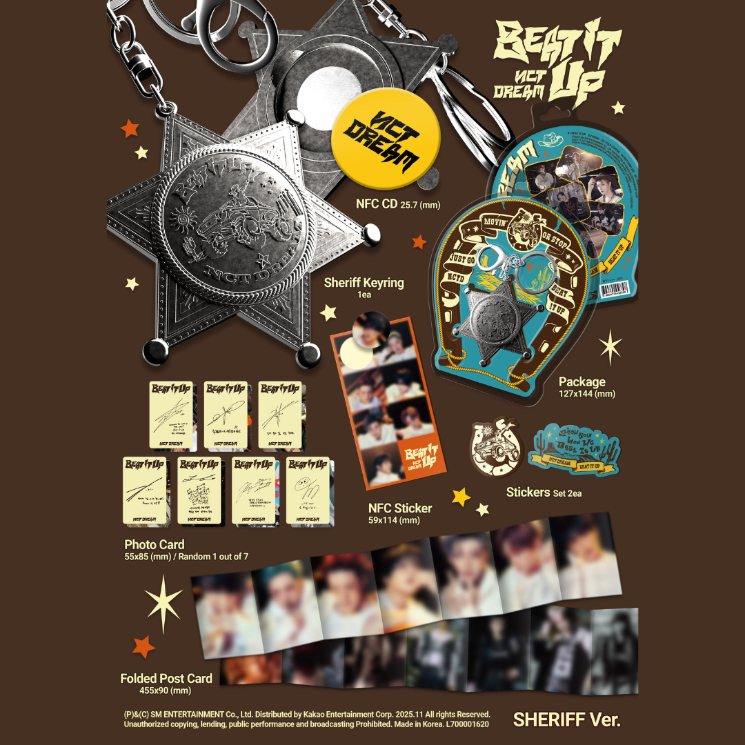 [PREORDER] NCT DREAM - 6th Mini Album [Beat It Up] - SHERIFF VER