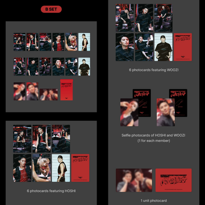 HxW HOSHI WOOZI - FAN CONCERT WARNING MERCH - PHOTOCARD SET - B TYPE