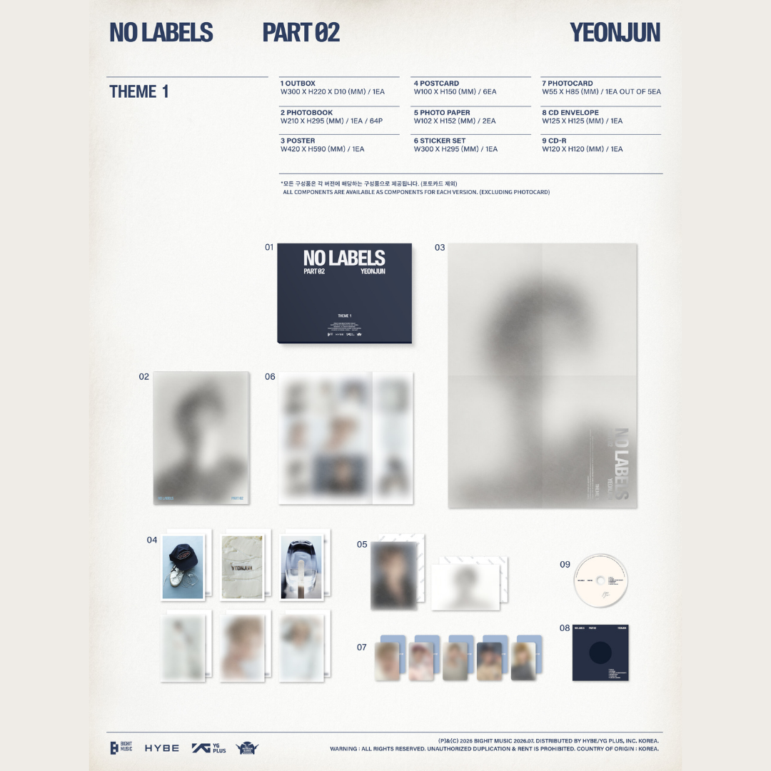 TXT YEONJUN 2nd Mini Album 'NO LABELS: PART 02' - Standard Ver.