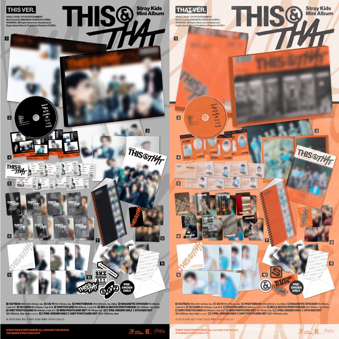 Stray Kids 10th Mini Album "THIS & THAT" - THIS VER. / THAT VER.