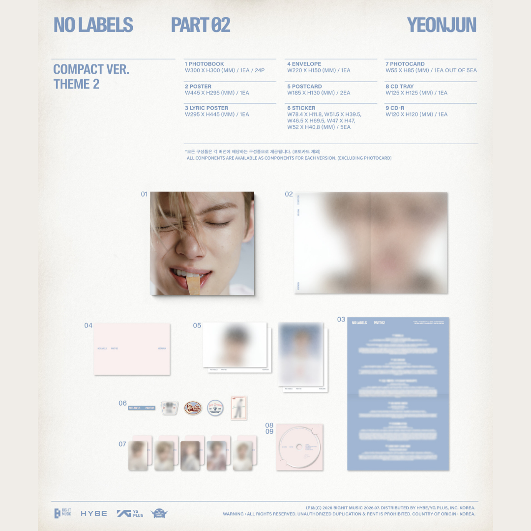 TXT YEONJUN 2nd Mini Album 'NO LABELS: PART 02' - Compact Ver.