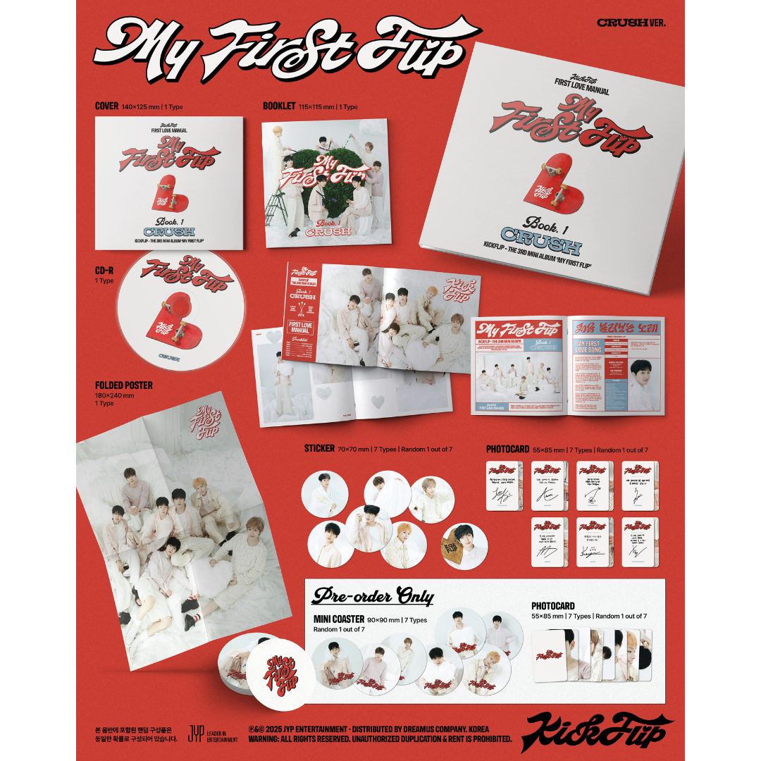 KickFlip 3rd Mini Album [My First Flip] (CRUSH Ver.)