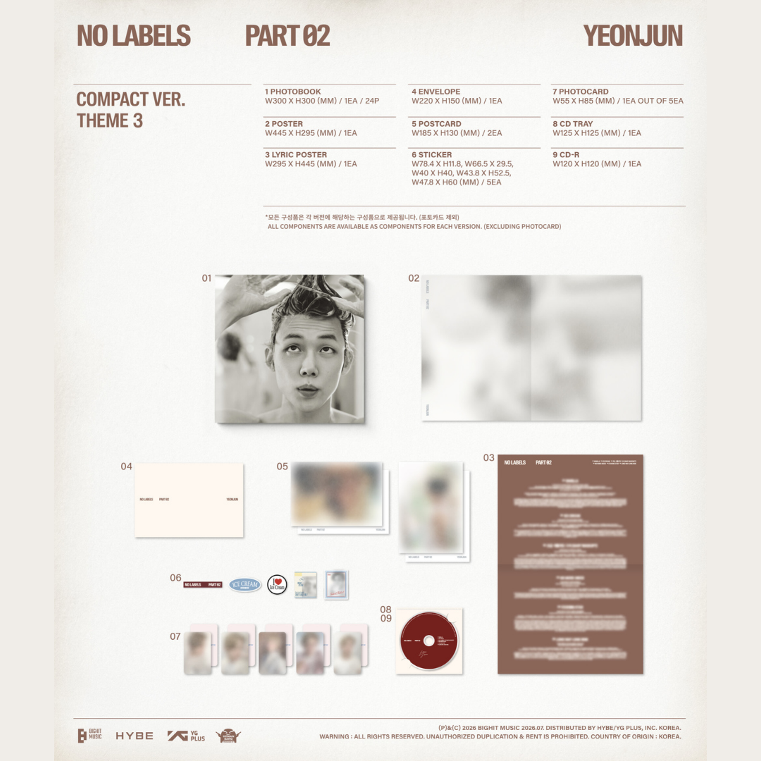 TXT YEONJUN 2nd Mini Album 'NO LABELS: PART 02' - Compact Ver.