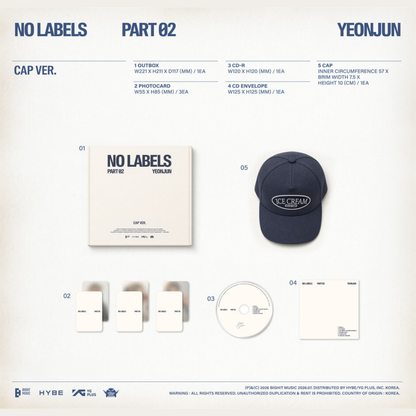 TXT YEONJUN 2nd Mini Album 'NO LABELS: PART 02' - Cap Ver.