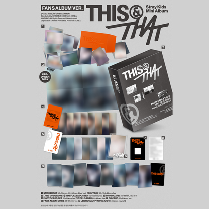 Stray Kids 10th Mini Album "THIS & THAT" Album - FANS ALBUM VER.
