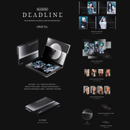 [KTOWN4U POB] BLACKPINK 3rd MINI ALBUM [DEADLINE] - GRAY Ver.