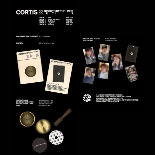 [PREORDER] CORTIS - 1st EP Album [COLOR OUTSIDE THE LINES] (Singing Bowl Ver.)