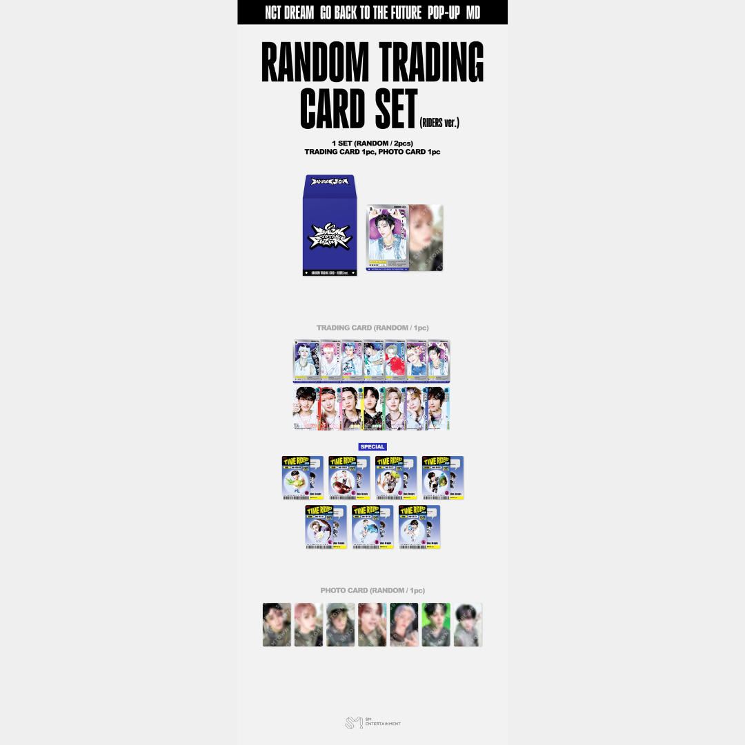 NCT DREAM - TIME RIDERS POP-UP MD - RANDOM TRADING CARD SET - RIDERS VER