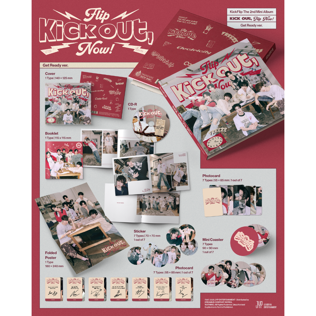 KickFlip - 2nd Mini Album [Kick Out, Flip Now!] (Digipack) (Get Ready Ver.)
