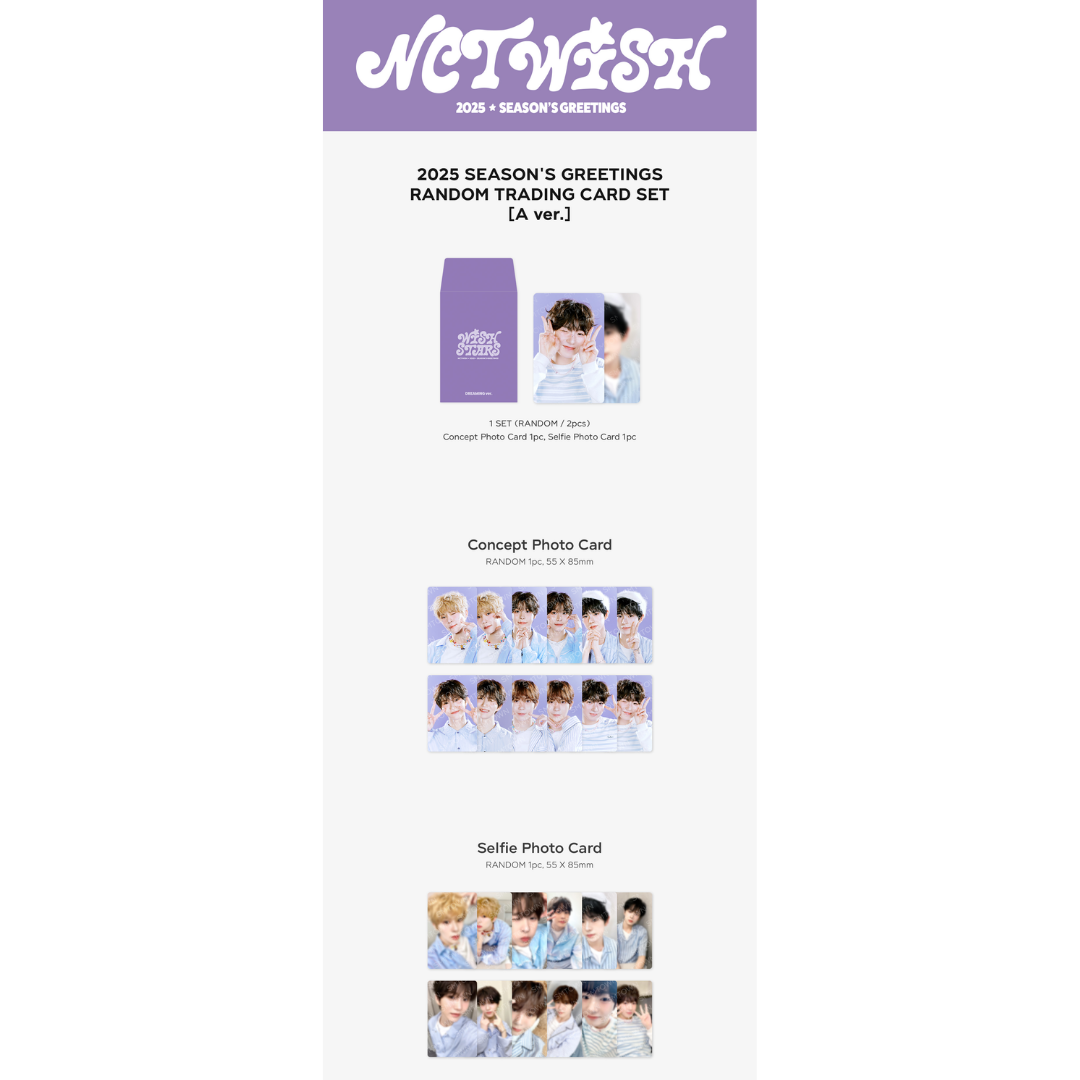 NCT WISH 2025 SEASON'S GREETINGS TRADING CARD - DREAMING VER