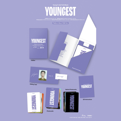 [PREORDER] DAY6 Young K 2nd Full Album ＜YOUNGEST＞ - Platform Album FANS ver.