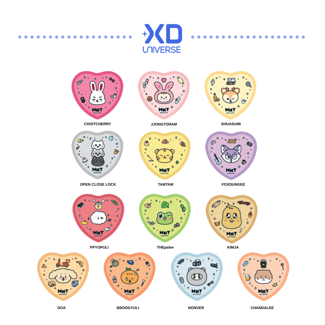 SEVENTEEN MINITEEN 4.0 OFFICIAL MERCHANDISE MINITEEN HEART-SHAPED BADGE