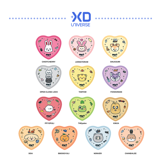 SEVENTEEN MINITEEN 4.0 OFFICIAL MERCHANDISE MINITEEN HEART-SHAPED BADGE