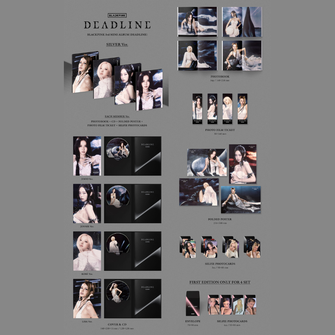 [KTOWN4U POB] BLACKPINK 3rd MINI ALBUM [DEADLINE] - SILVER Ver.