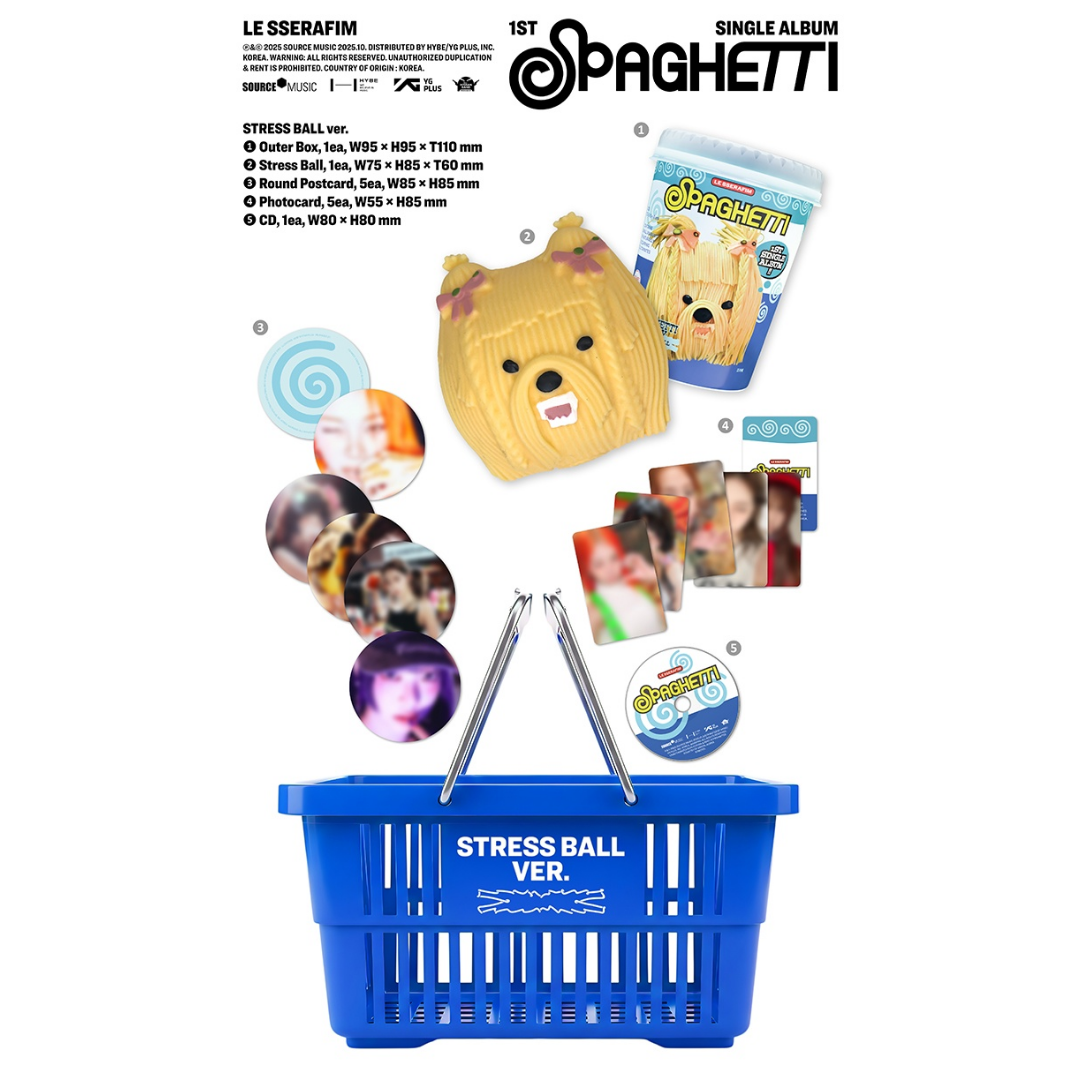LE SSERAFIM - 1ST SINGLE ALBUM - SPAGHETTI - STRESS BALL VER