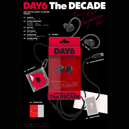 DAY6 4th Album THE DECADE - IN-EAR EARPHONE ver
