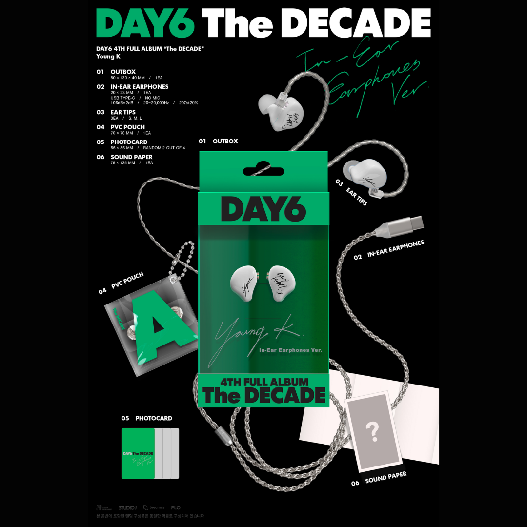 DAY6 4th Album THE DECADE - IN-EAR EARPHONE ver