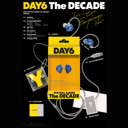 DAY6 4th Album THE DECADE - IN-EAR EARPHONE ver