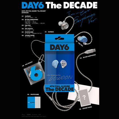 DAY6 4th Album THE DECADE - IN-EAR EARPHONE ver