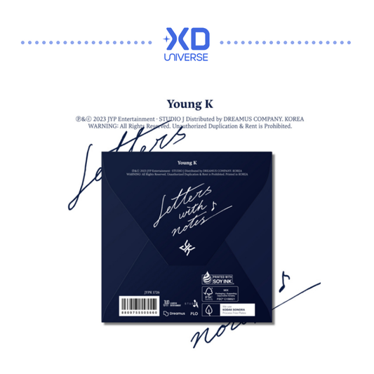 Day6 Young K 'Letters with Notes' (Digipack Ver.)
