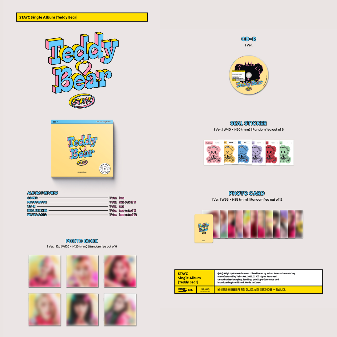 STAYC - 4th Single Album [Teddy Bear] (Digipack Ver.)