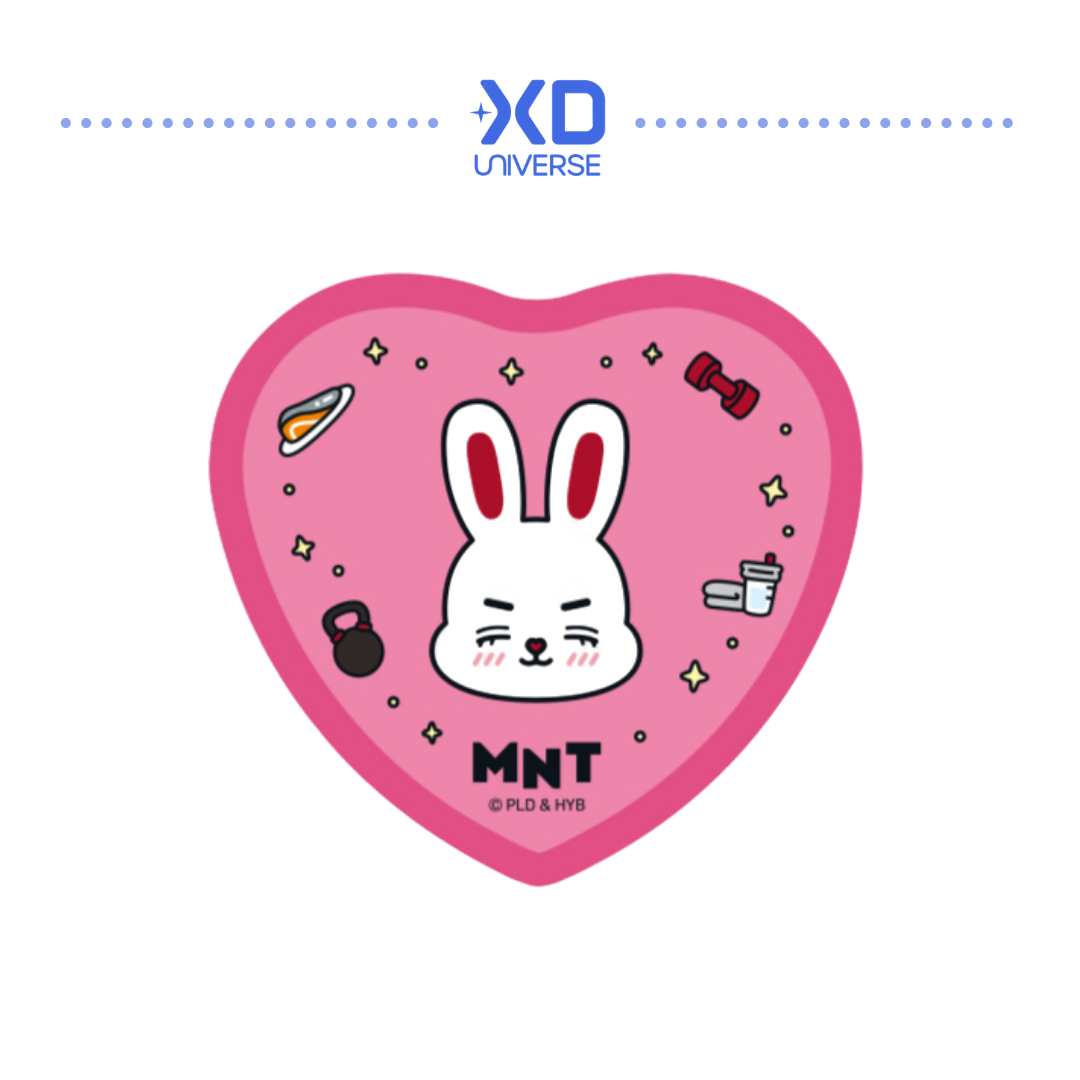 SEVENTEEN MINITEEN 4.0 OFFICIAL MERCHANDISE MINITEEN HEART-SHAPED BADGE
