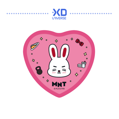 SEVENTEEN MINITEEN 4.0 OFFICIAL MERCHANDISE MINITEEN HEART-SHAPED BADGE
