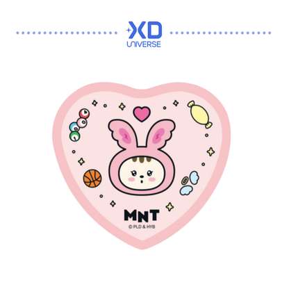 SEVENTEEN MINITEEN 4.0 OFFICIAL MERCHANDISE MINITEEN HEART-SHAPED BADGE