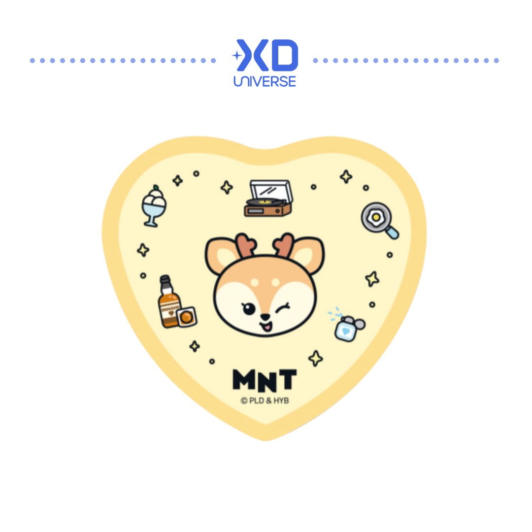SEVENTEEN MINITEEN 4.0 OFFICIAL MERCHANDISE MINITEEN HEART-SHAPED BADGE