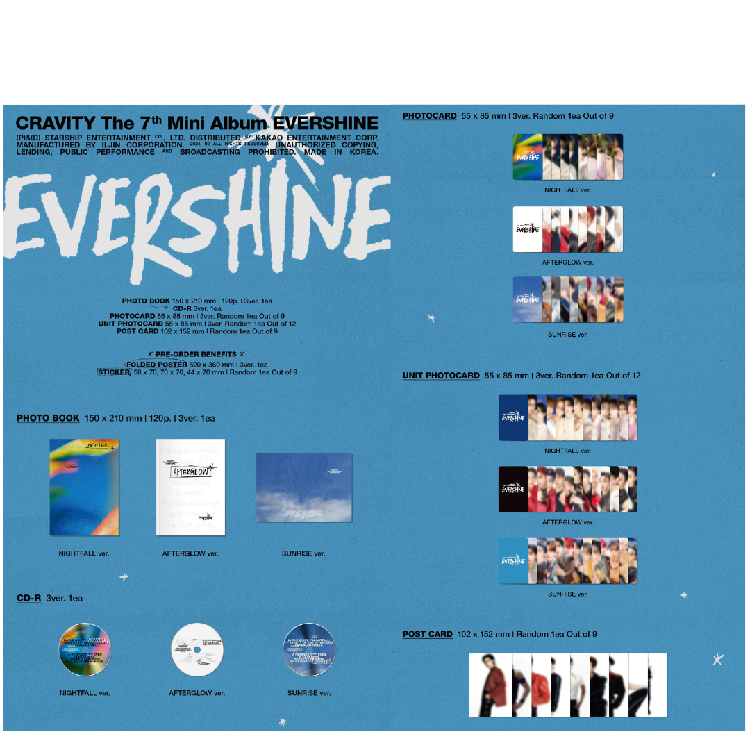 CRAVITY - The 7th Mini Album [EVERSHINE]