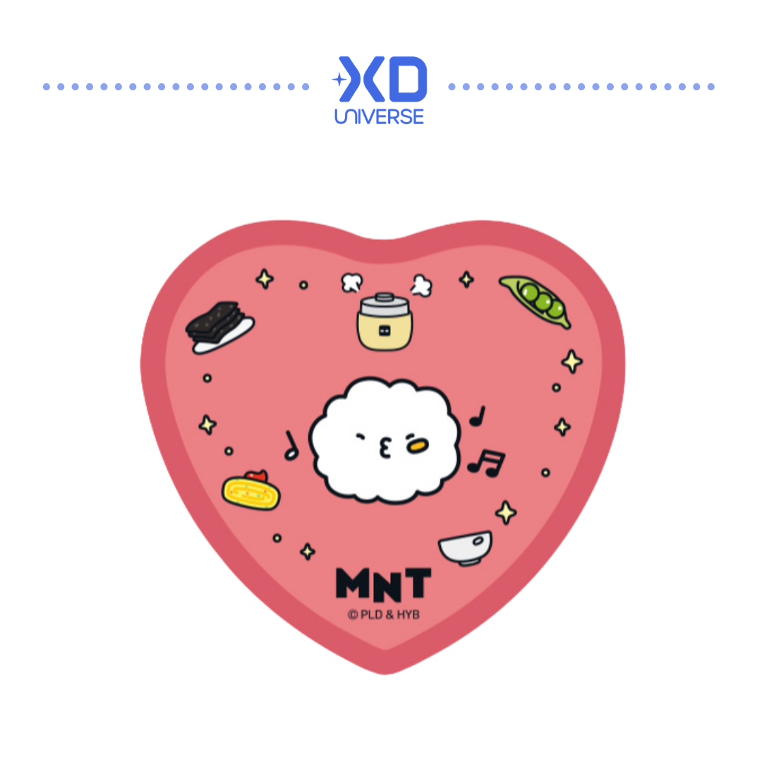 SEVENTEEN MINITEEN 4.0 OFFICIAL MERCHANDISE MINITEEN HEART-SHAPED BADGE