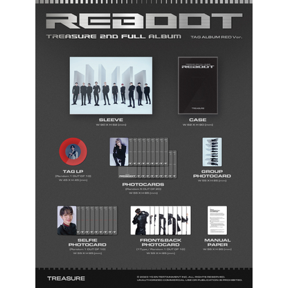 TREASURE 2nd Full Album [REBOOT] YG Tag Album (Random Ver.)