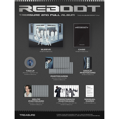 TREASURE 2nd Full Album [REBOOT] YG Tag Album (Random Ver.)