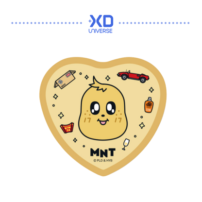 SEVENTEEN MINITEEN 4.0 OFFICIAL MERCHANDISE MINITEEN HEART-SHAPED BADGE