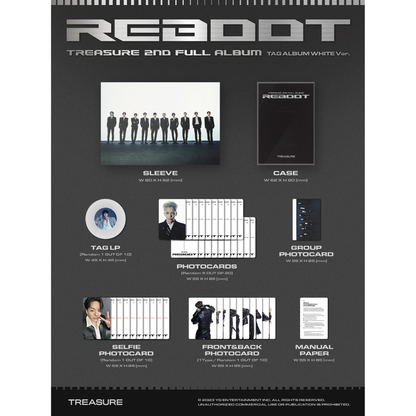 TREASURE 2nd Full Album [REBOOT] YG Tag Album (Random Ver.)