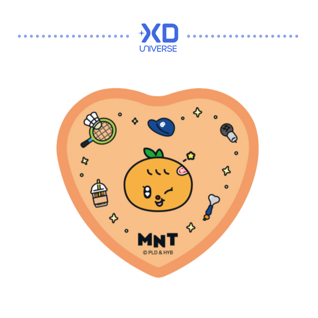 SEVENTEEN MINITEEN 4.0 OFFICIAL MERCHANDISE MINITEEN HEART-SHAPED BADGE