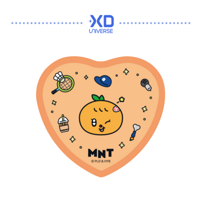 SEVENTEEN MINITEEN 4.0 OFFICIAL MERCHANDISE MINITEEN HEART-SHAPED BADGE