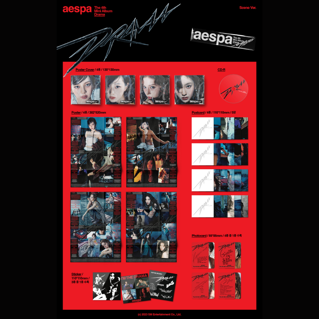 AESPA 4th Mini Album : DRAMA - SCENE VER