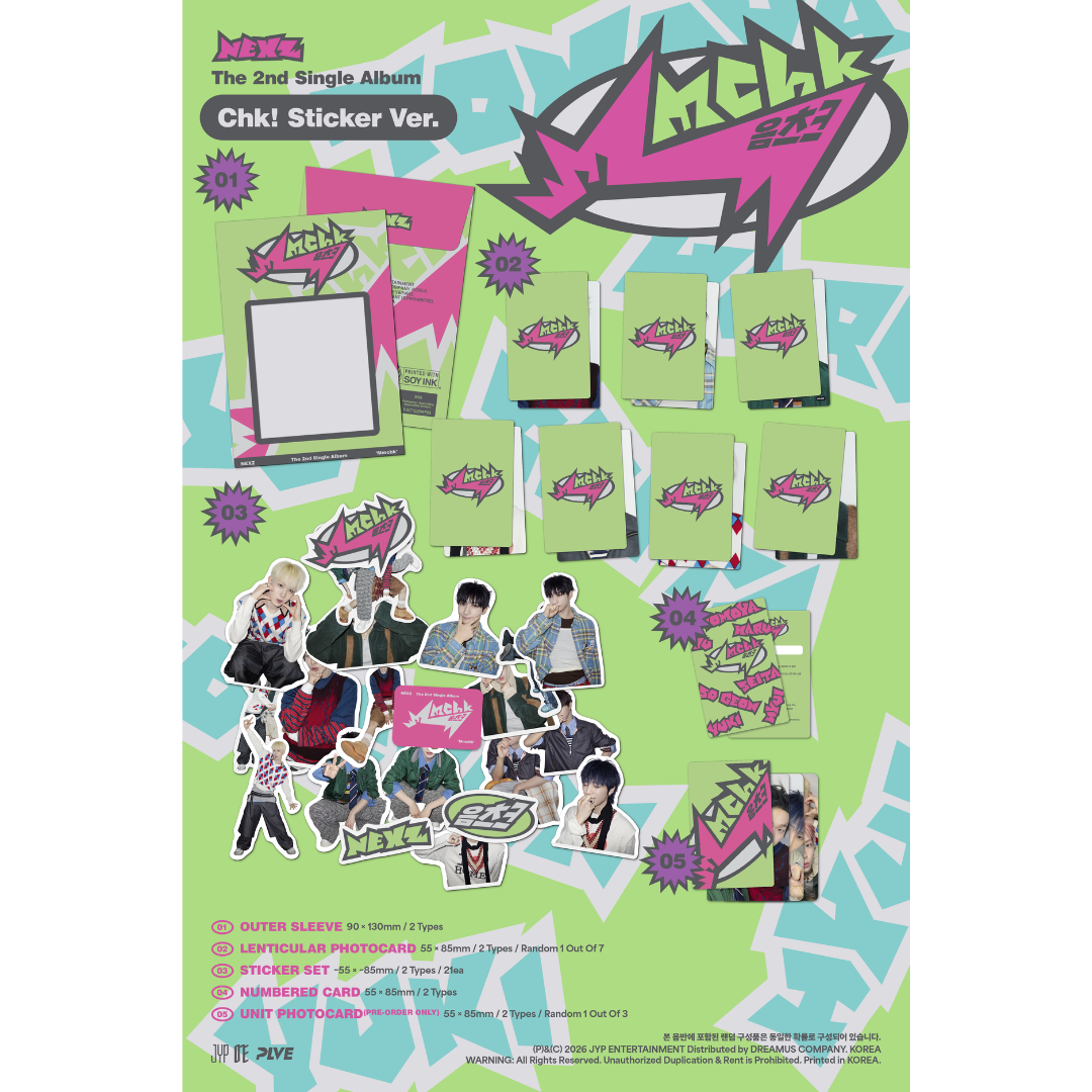 NEXZ - 2nd Single Album [Mmchk] (Sticker Ver.)