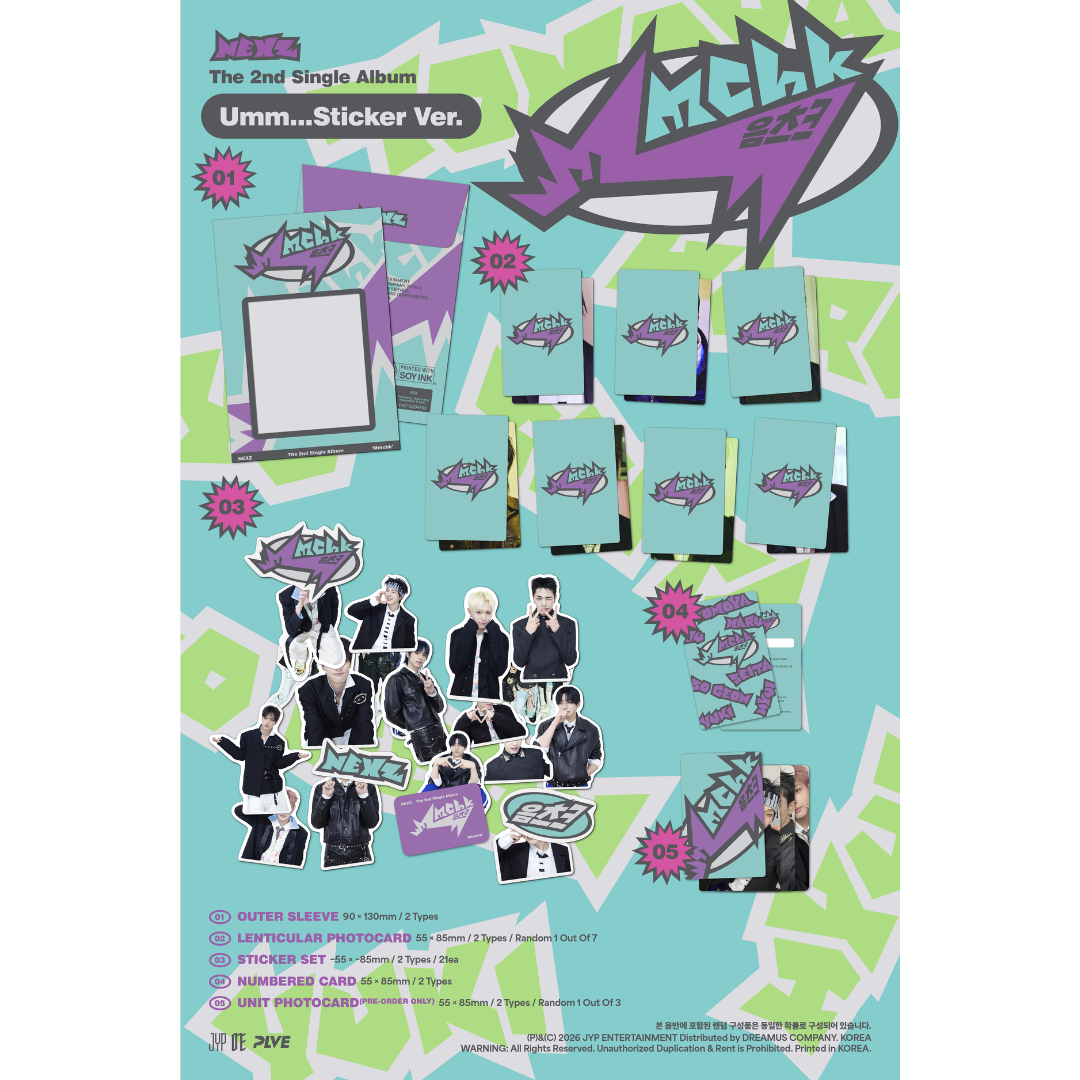 NEXZ - 2nd Single Album [Mmchk] (Sticker Ver.)
