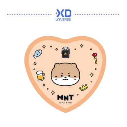 SEVENTEEN MINITEEN 4.0 OFFICIAL MERCHANDISE MINITEEN HEART-SHAPED BADGE