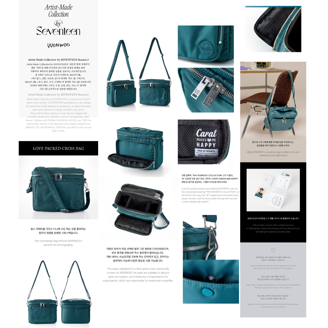 Artist-Made Collection by SEVENTEEN - [WONWOO] Love Packed Cross Bag